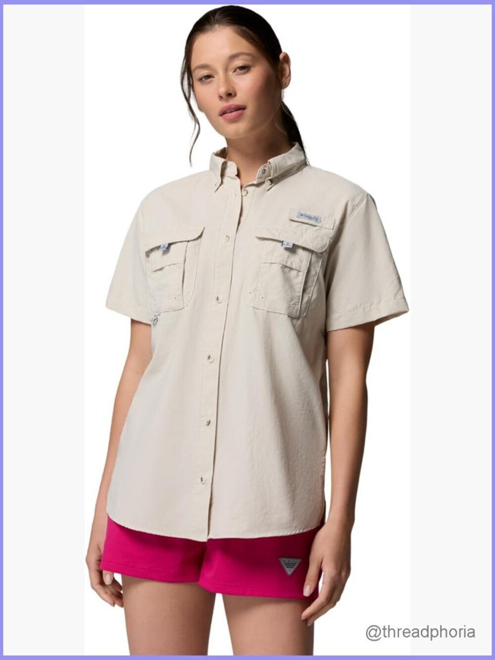 Plus Size Short Sleeve Fishing Shirt UPF 50+ Nylon Quick Dry